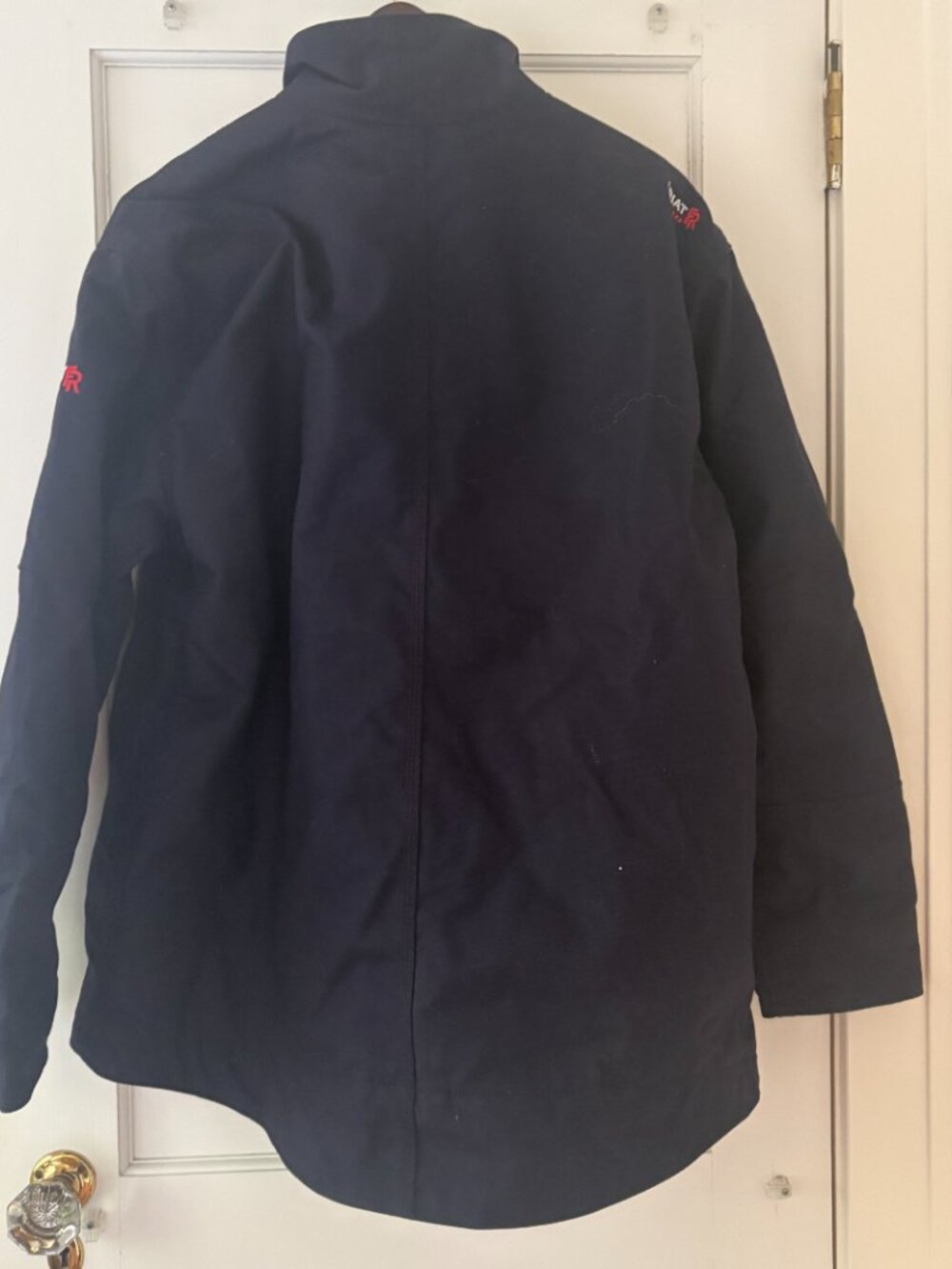 Ariat FR Workhorse Insulated Jacket in Navy Cat 4 2112 Size Medium Company Logo - Picture 13 of 15